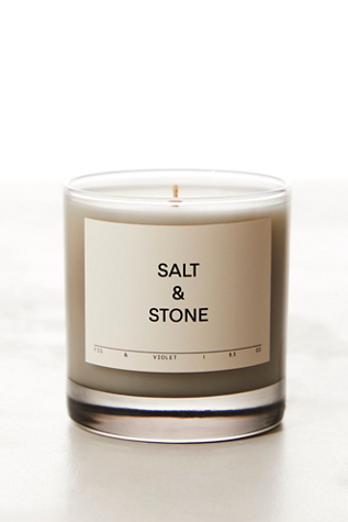 Salt & Stone Candle At Free People In Violet & Fig