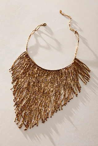 Amira Choker Necklace at Free People in Gold