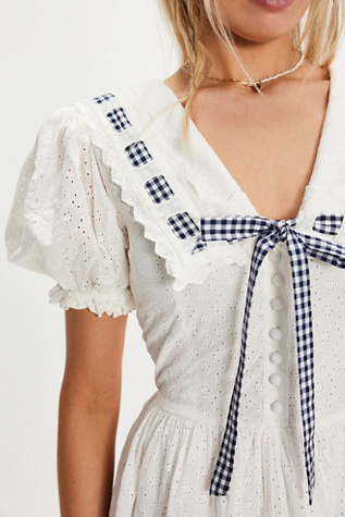 For Love & Lemons Ruby Ribbon Mini Dress