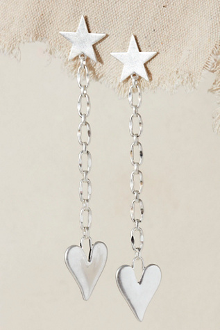 Alia Dangle Earrings At Free People In Silver