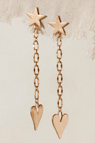 Alia Dangle Earrings At Free People In Gold