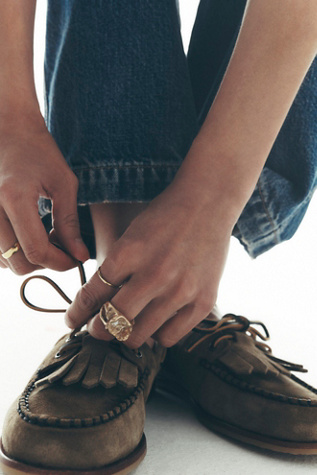 We The Free Benny Boat Shoes at Free People in Tan, Size: US 6