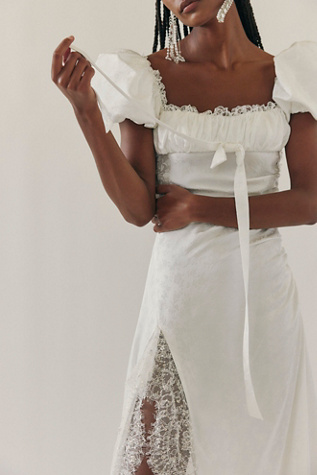 For Love & Lemons Aurelia Jacquard Gown