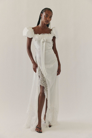 For Love & Lemons Aurelia Jacquard Gown