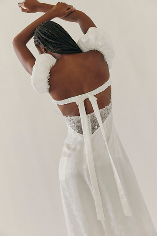 For Love & Lemons Aurelia Jacquard Gown
