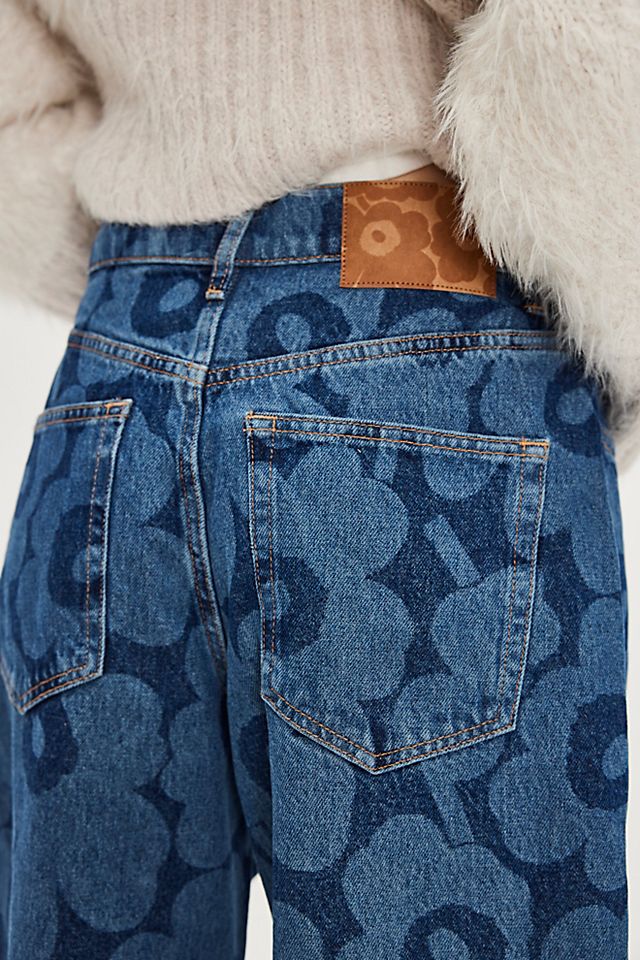 Marimekko Maridenim Barrel Unikko Jeans | Free People Marimekko Maridenim Barrel Unikko Jeans | Free People