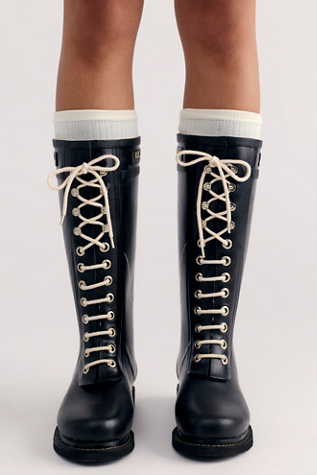 Ilse Jacobsen Lace-Up Rain Boots