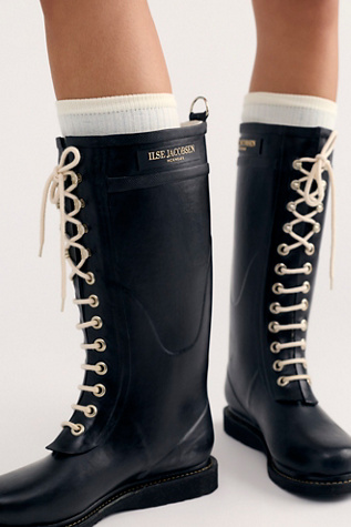 Ilse Jacobsen Lace-Up Rain Boots
