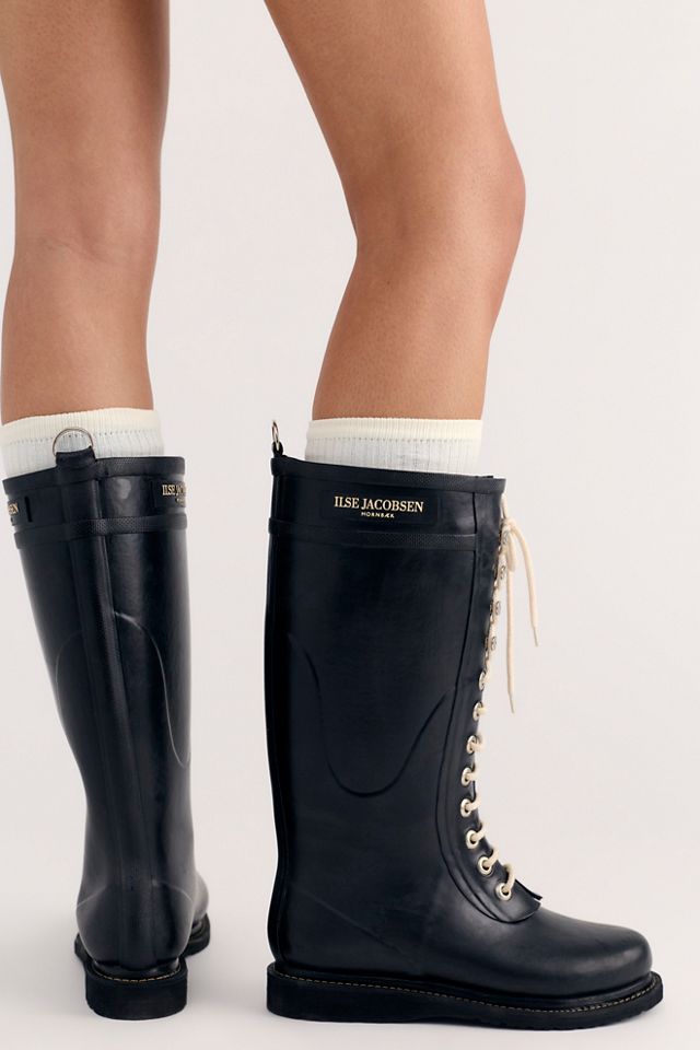 Ilse Jacobsen Lace-Up Rain Boots | Free People