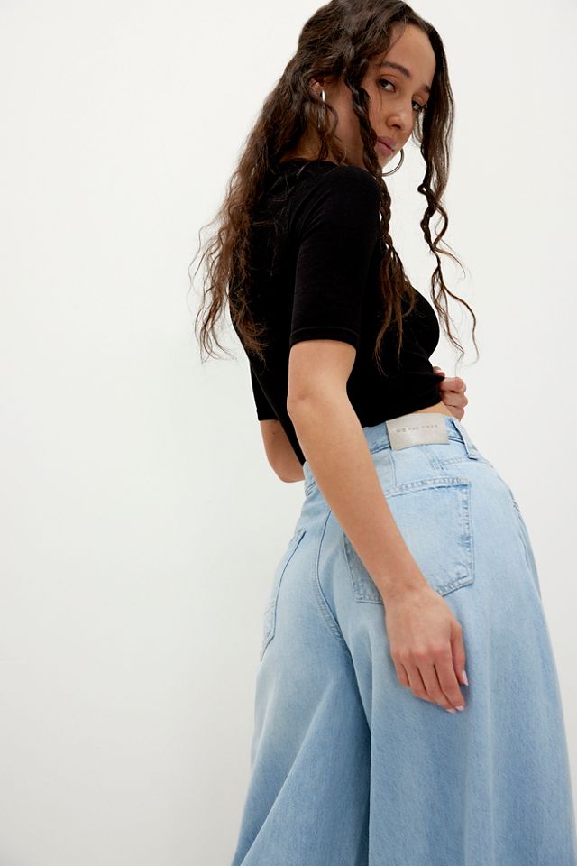 CRVY Pacifica Wide-Leg Jeans