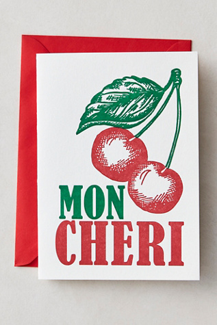 Mon Cheri Valentine's Card by Free People in Red