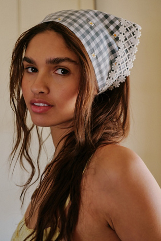Foulard pour cheveux Anna Sui à pois vichy