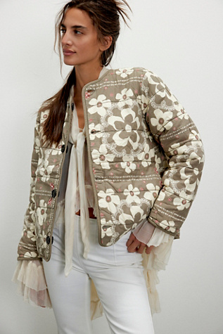 We The Free Zazu Reversible Liner Jacket At Free People In Moss Combo, Size: XS