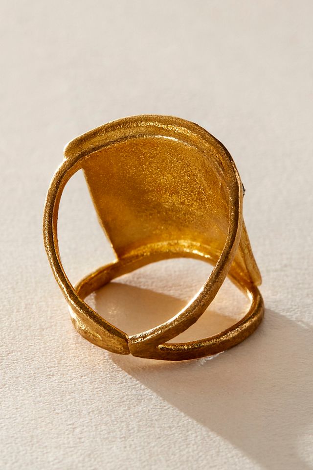 Pyrite Adjustable Cocktail Ring #1