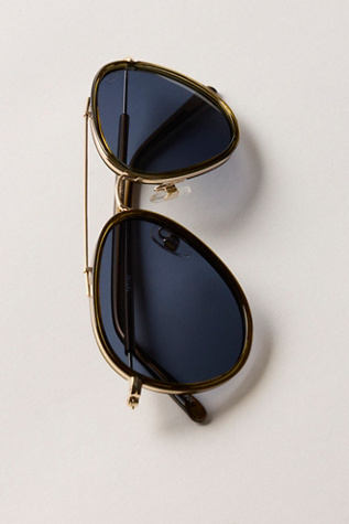 Tatum Polarized Aviator Sunglasses by Free People