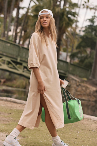 Game Plan Tunic at Free People in Oatmilk, Size: Medium