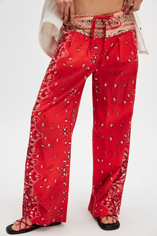 Hudson Canyon Printed Poplin Pants product page