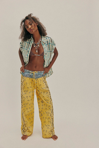 Hudson Canyon Printed Poplin Pants