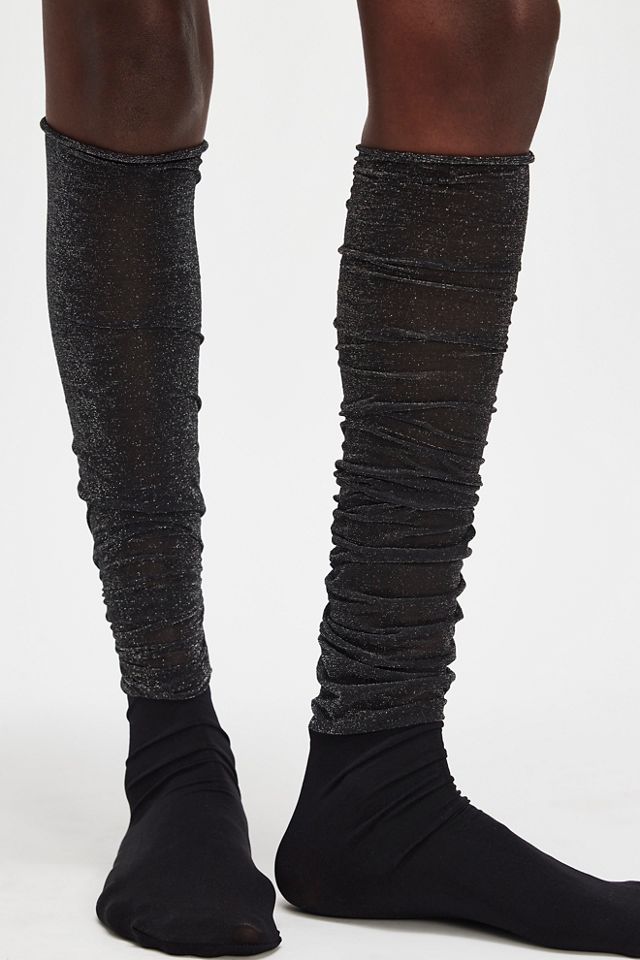 Shimmer Sheer Over The Knee Socks #1