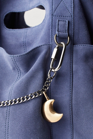 Puffy Moon Bag Charm At Free People In Gold