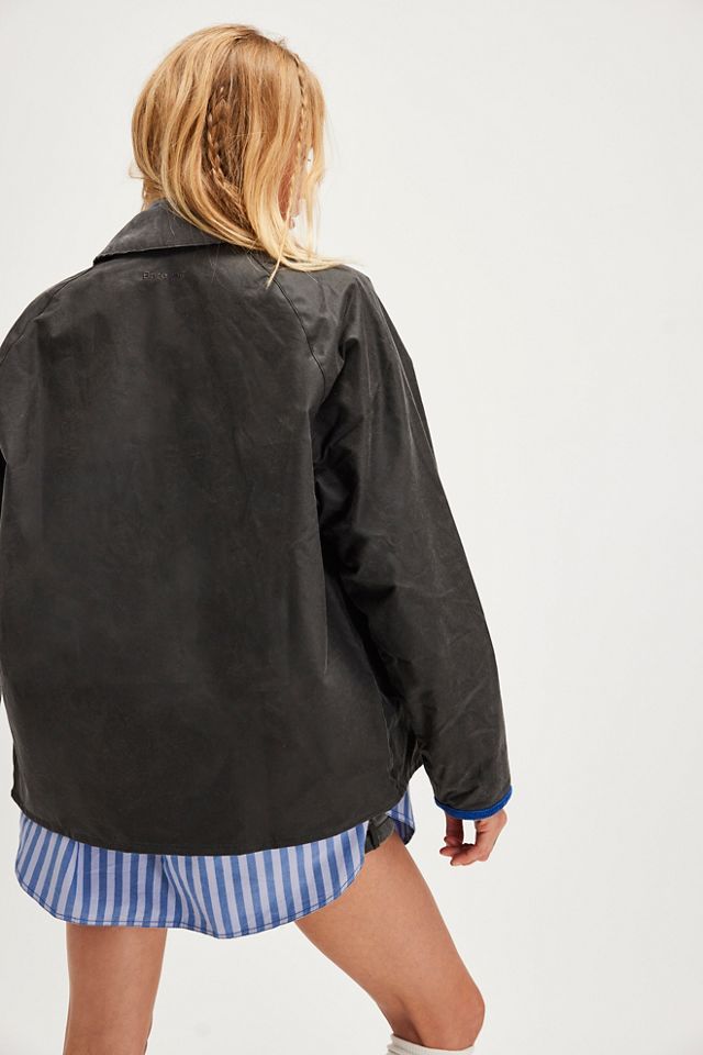 Barbour X Flower Mountain Oversized Transport Waxed Jacket | Free