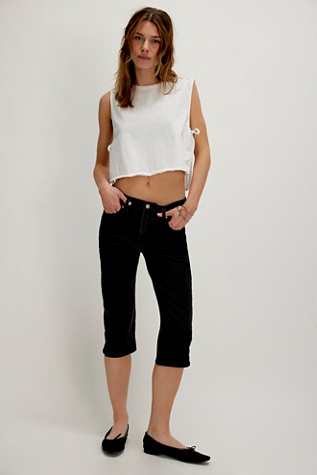 Levi's Wedgie Capri Jeans at Free People in Black, Size: 27