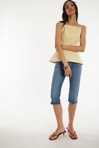 Levi's Wedgie Capri Jeans at Free People in Medium Wash, Size: 27