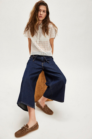 Levi's XL Culotte Jeans at Free People in Dark Wash, Size: 27