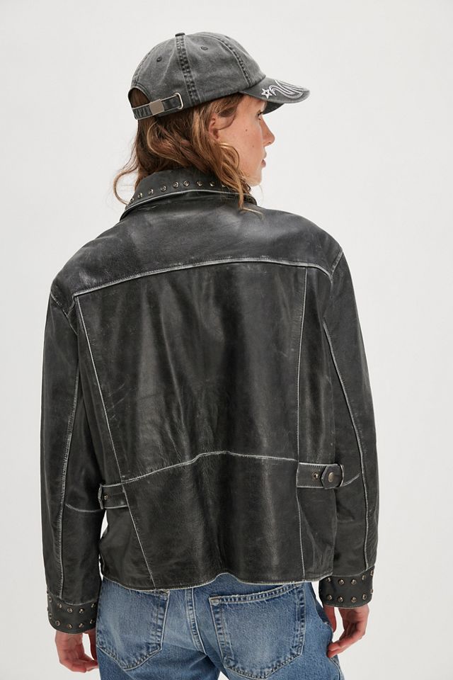 Found Studded Leather Jacket #1