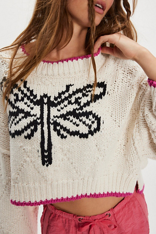 Saltwater Sweater by Free People in White, Size: XL
