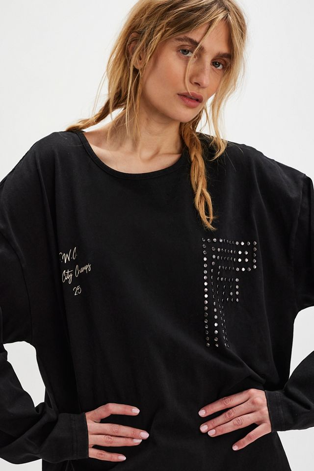 Found Studded Long-Sleeve Tee #3