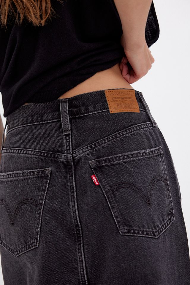 Levi's High-Rise Back Slit Skirt