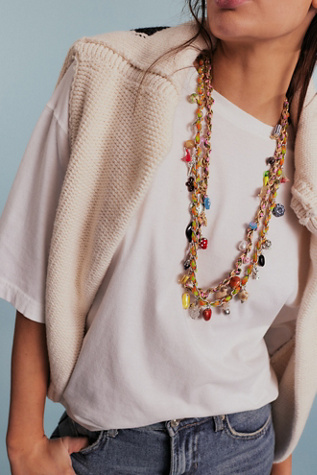 Harper Strand Convertible Charm Necklace at Free People in Silver