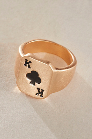 Ace Ring by Free People in Gold, Size: 7