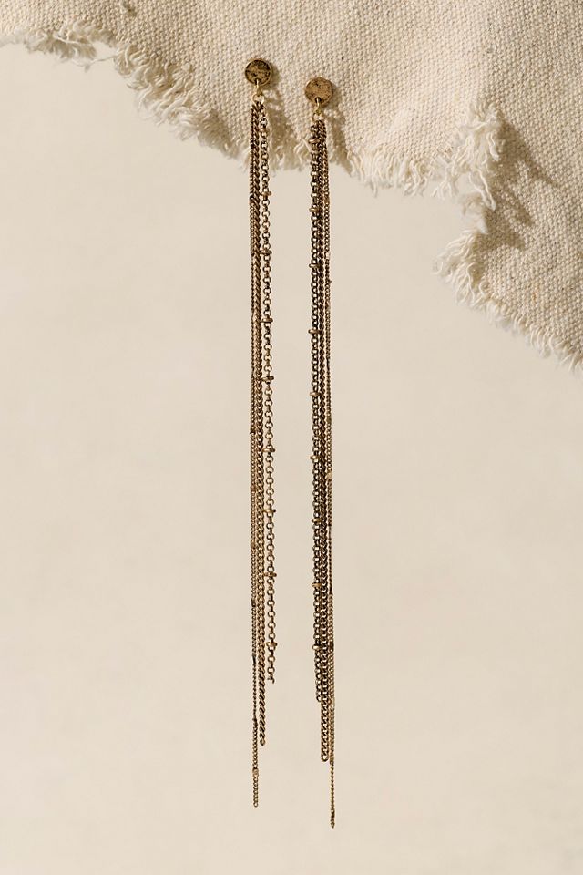 Emery Metal Dangle Earrings #1