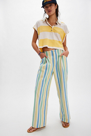 Bobo Choses Stripe Pleated Pants at Free People, Size: S