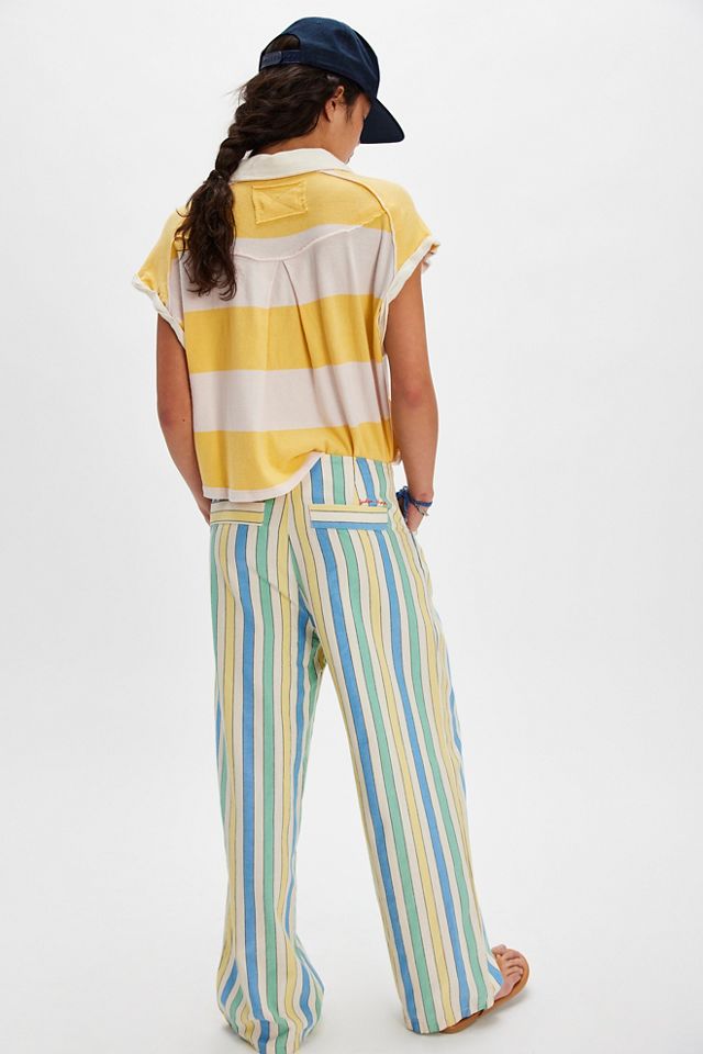 Bobo Choses Multicolor Stripe Pleated Pants #1