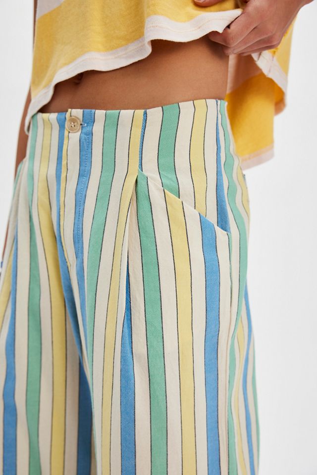 Bobo Choses Multicolor Stripe Pleated Pants #2