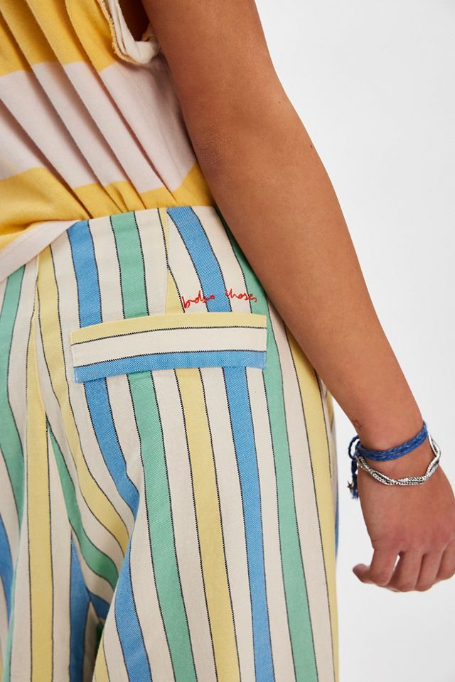 Bobo Choses Multicolor Stripe Pleated Pants #3
