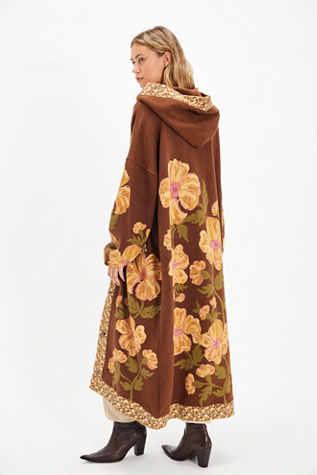 Super Bloom Cardi at Free People in Chocolate Combo, Size: Large