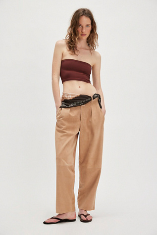 [GROVE]★22F/W RUTH PANTS Women's Prince Of Wales Drawstring Trousers | PXG