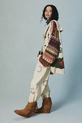 Faye Fringe Pull On Boots