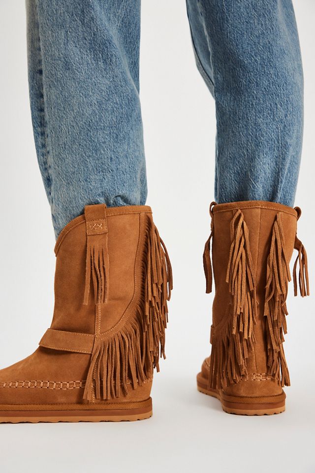 Faye Fringe Pull On Boots #4