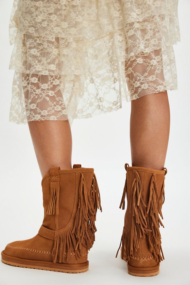 Faye Fringe Pull On Boots #2