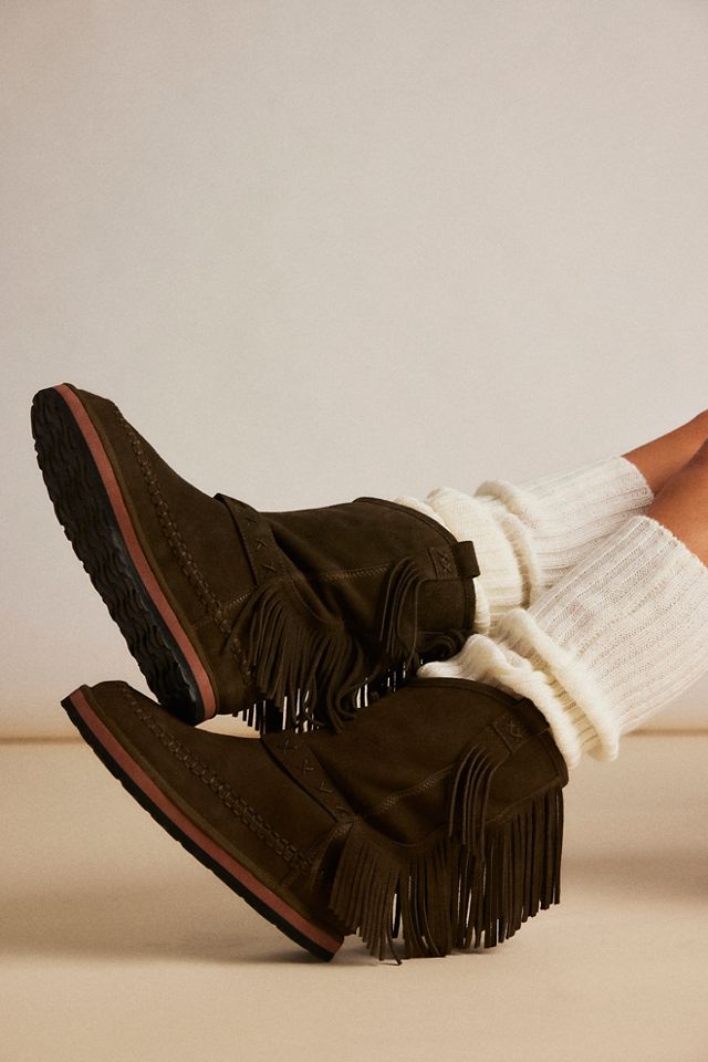 Faye Fringe Pull On Boots #1