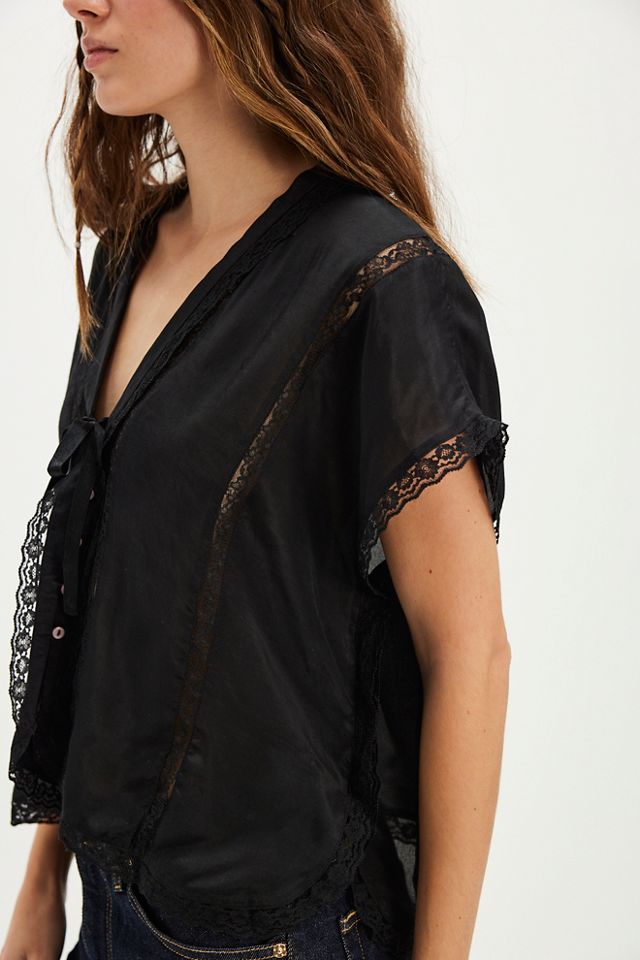 Marigold Shine Lace Top