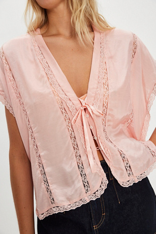 Marigold Shine Lace Top