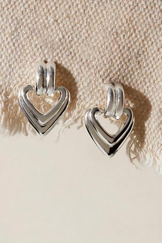 Miranda Frye Ruby Earrings At Free People In Silver