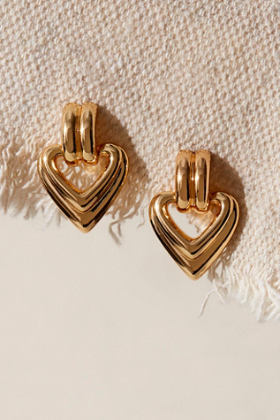 Miranda Frye Ruby Earrings At Free People In Gold