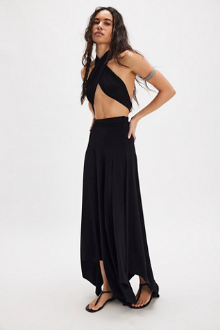 Norma Kamali Convertible Midi Dress At Free People In Black, Size: XS